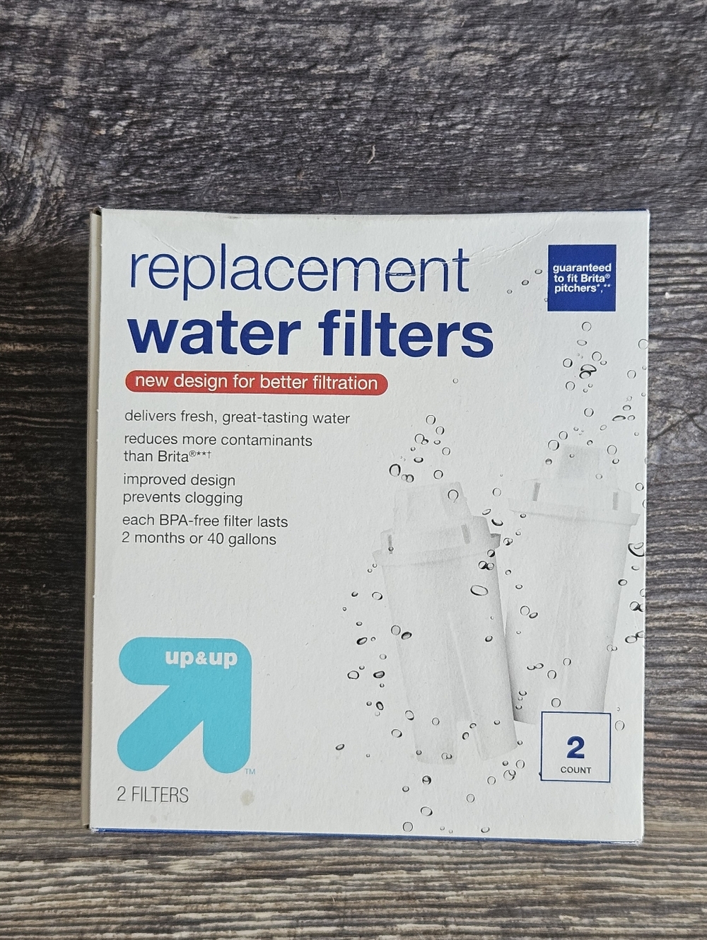 Up & Up Replacement Water Filter for Brita Pitcher ...2 Filters...NEW